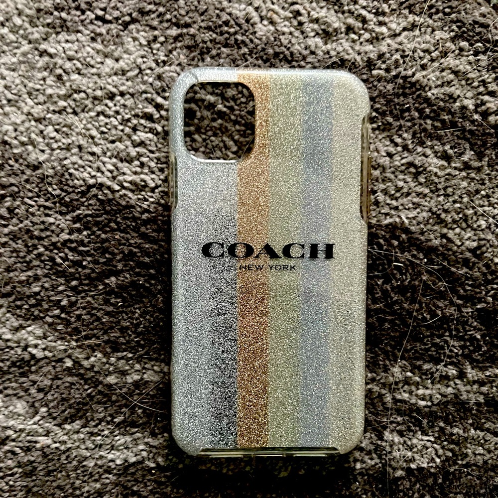Coach i phone 11 cell phone case